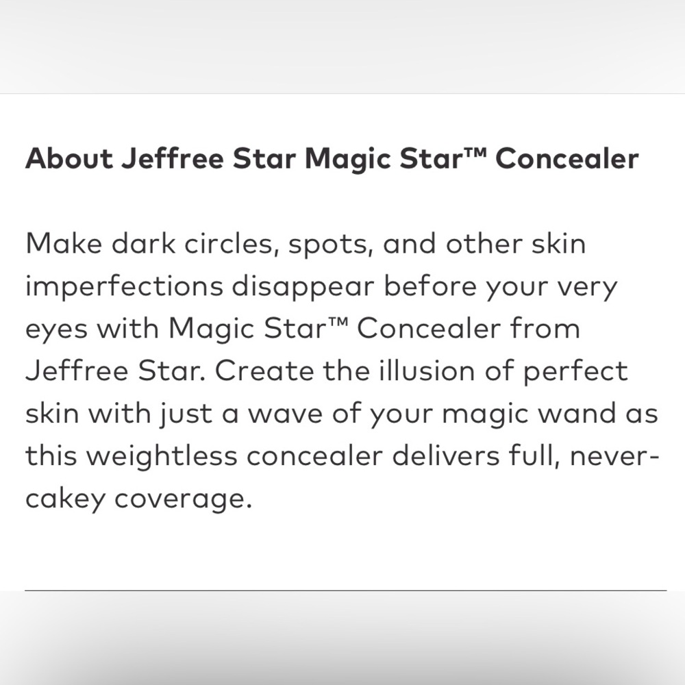 Jeffree Star Magic Star Concealer - (C15.25) - Picture 4 of 4